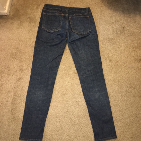 J Brand Dark Blue Mid Rise Skinny Leg Jeans - Picture 5 of 8